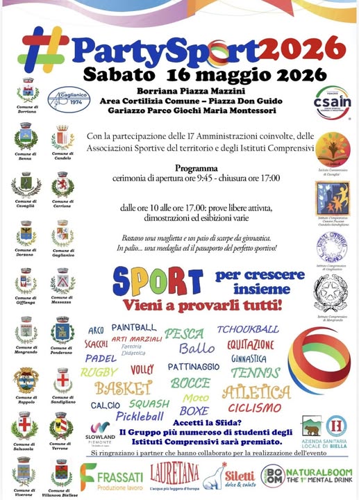 Locandina PartySport 2026
